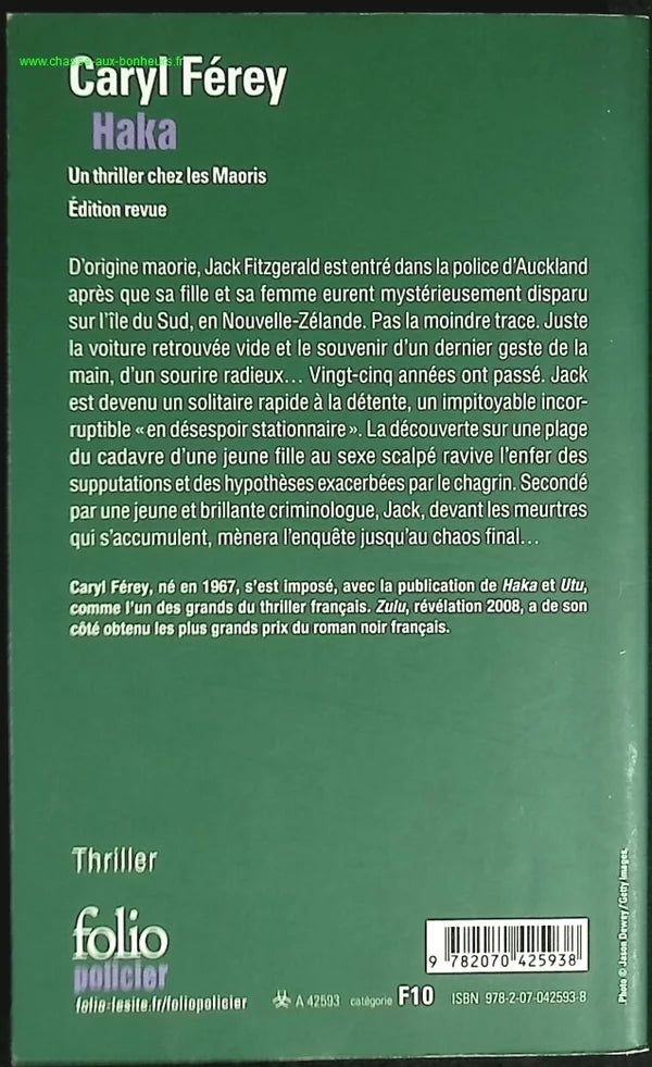 Haka - Caryl Férey - livre