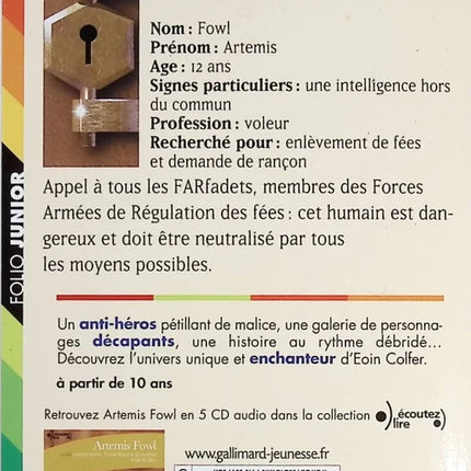 Artemis Fowl – Band 1 – Eoin Colfer – Buch