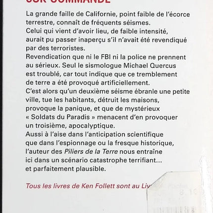 Apocalypse sur commande thriller espionnage politique Ken Follett roman suspense occasion - Livre