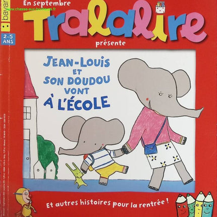 Jean Louis son Doudou vont à l'école - Tralalire - livre