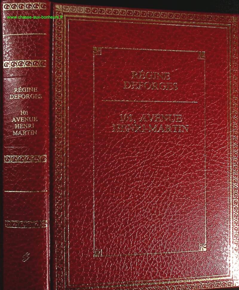 101 avenue Henri Martin - The Blue Bicycle - Régine Deforges - Book