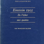 Einstein 1905 - Françoise Balibar - livre