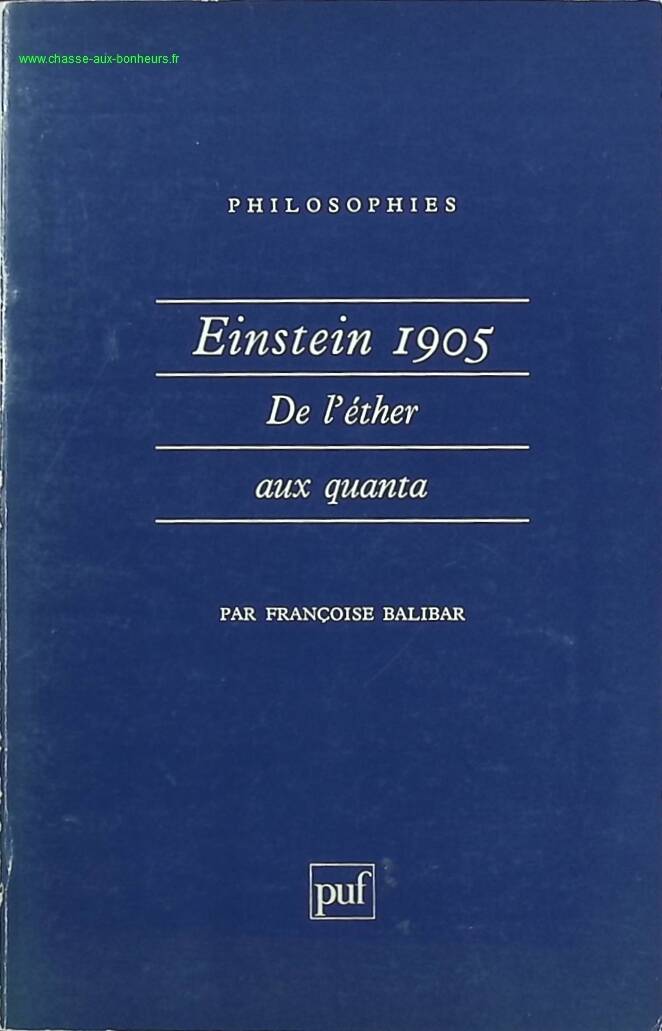 Einstein 1905 - Françoise Balibar - livre