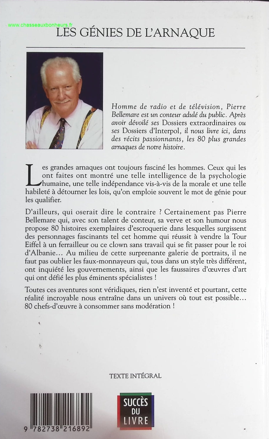 Les génies de l'arnaque - Pierre Bellemare - livre