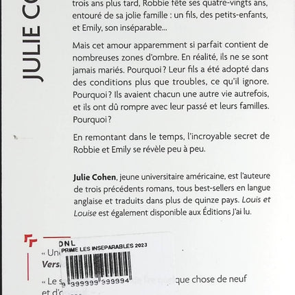 Les inséparables - Julie Cohen - livre
