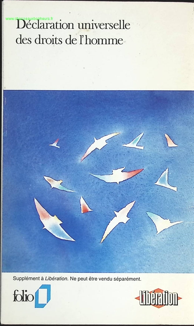 Déclaration universelle des droits de l'homme - Libération - livre