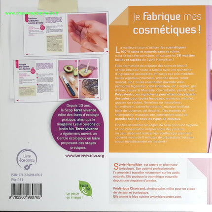 Je fabrique mes cosmétiques – Sylvie Hampikian – DIY beauté soins naturels maison recettes occasion - livre