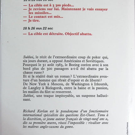 Sukhoi - Kerlan Richard - livre