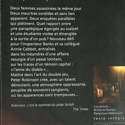 L'Amie du diable - Peter Robinson - livre