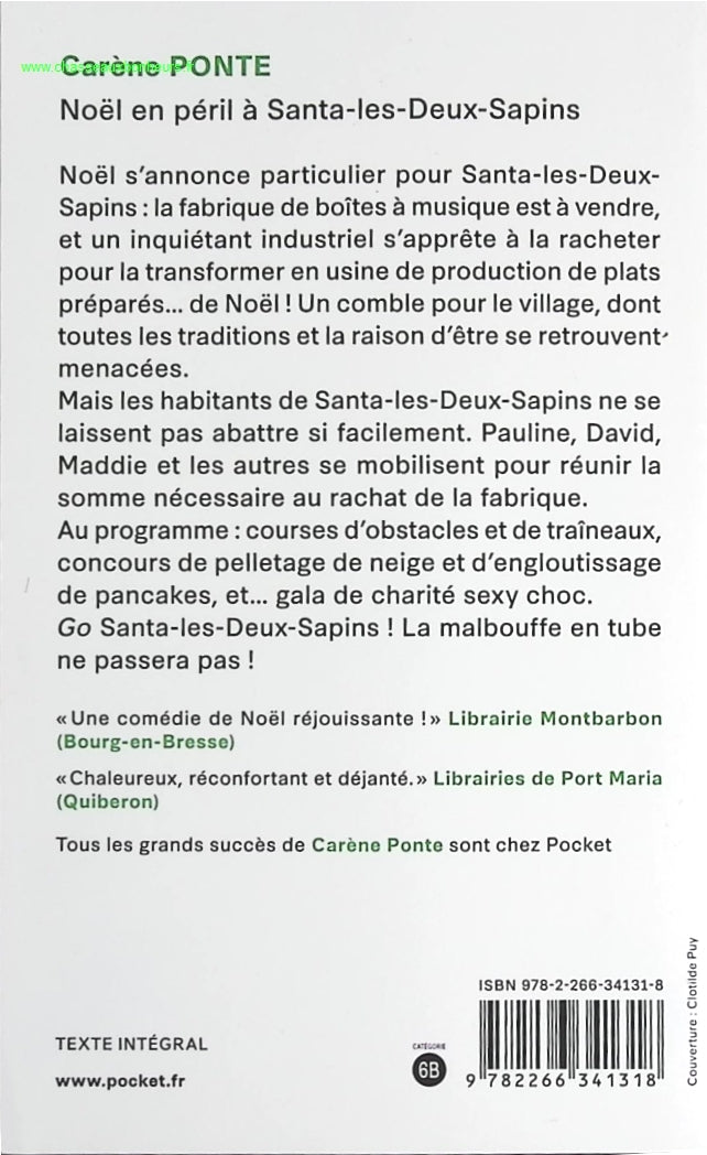 Noël en péril à Santa-les-Deux-Sapins - Carène Ponte - livre