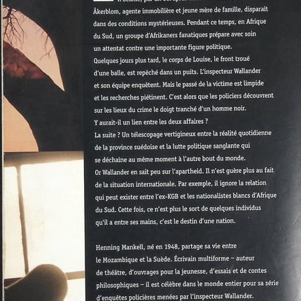 La Lionne blanche - Henning Mankell  - livre