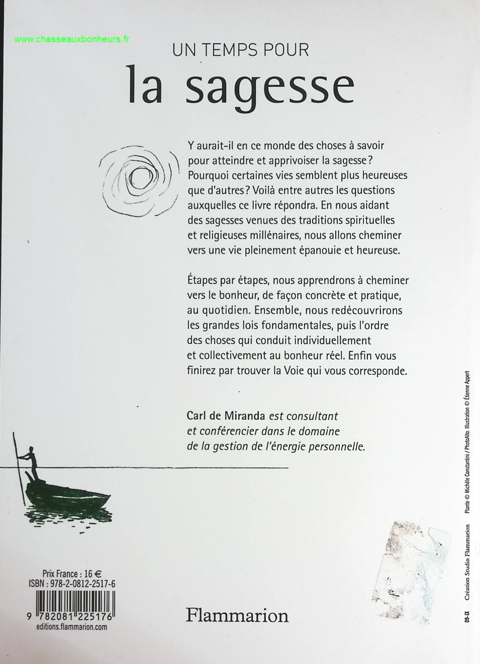 Un temps pour la Sagesse - Carl de Miranda - livre