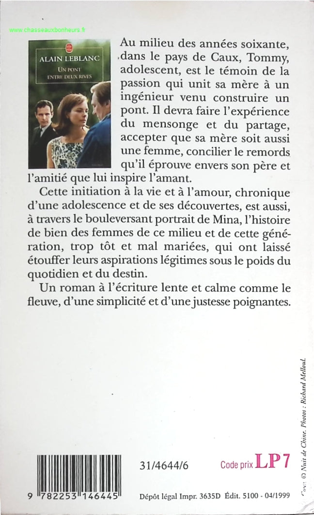 Un pont entre deux rives - Alain Leblanc - livre