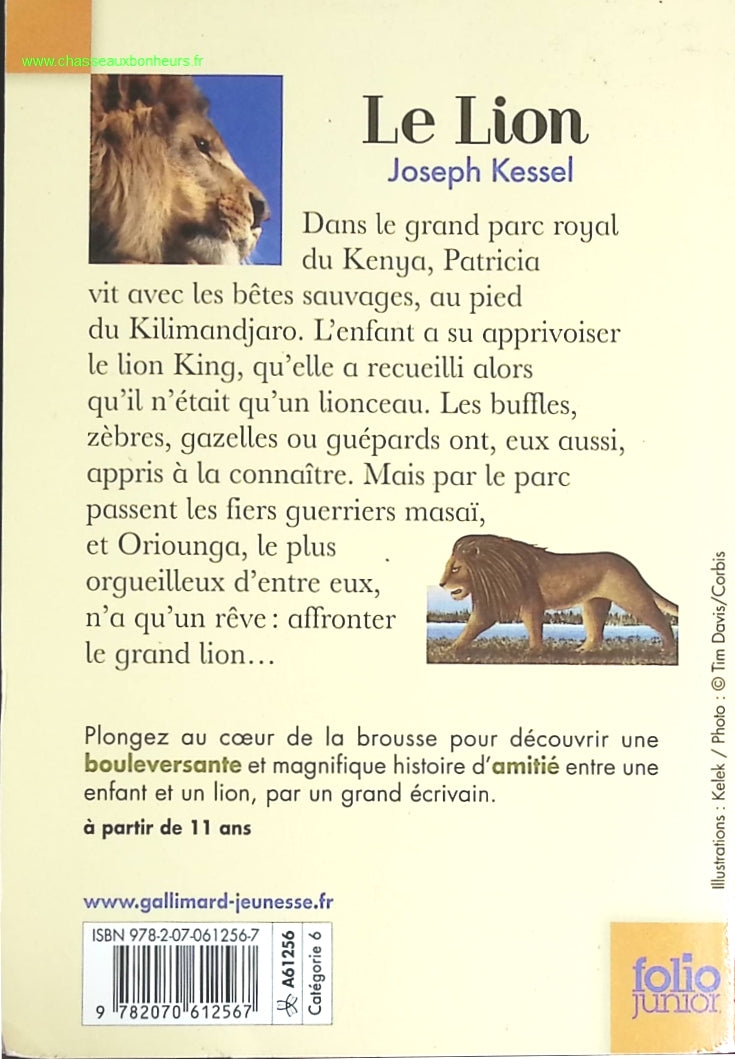 Le Lion - Joseph Kessel - livre