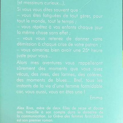 La grève des femmes formidables - Alex Riva - livre