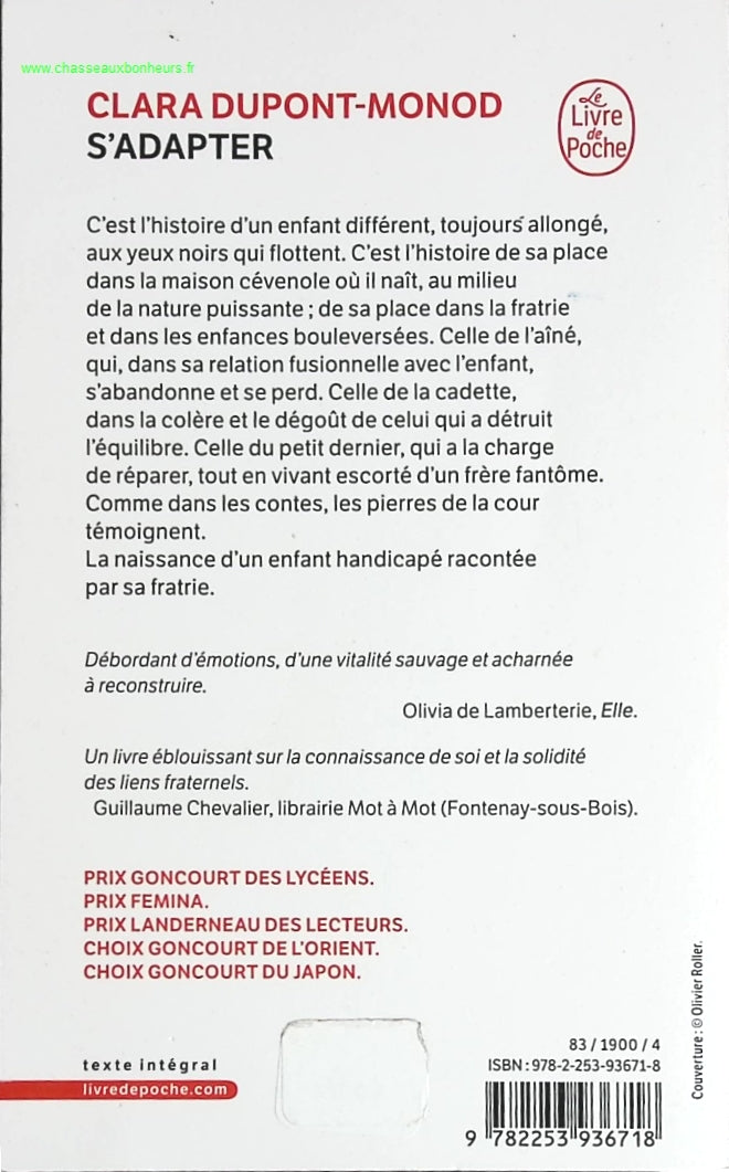 S'adapter - Clara Dupont-Monod - livre