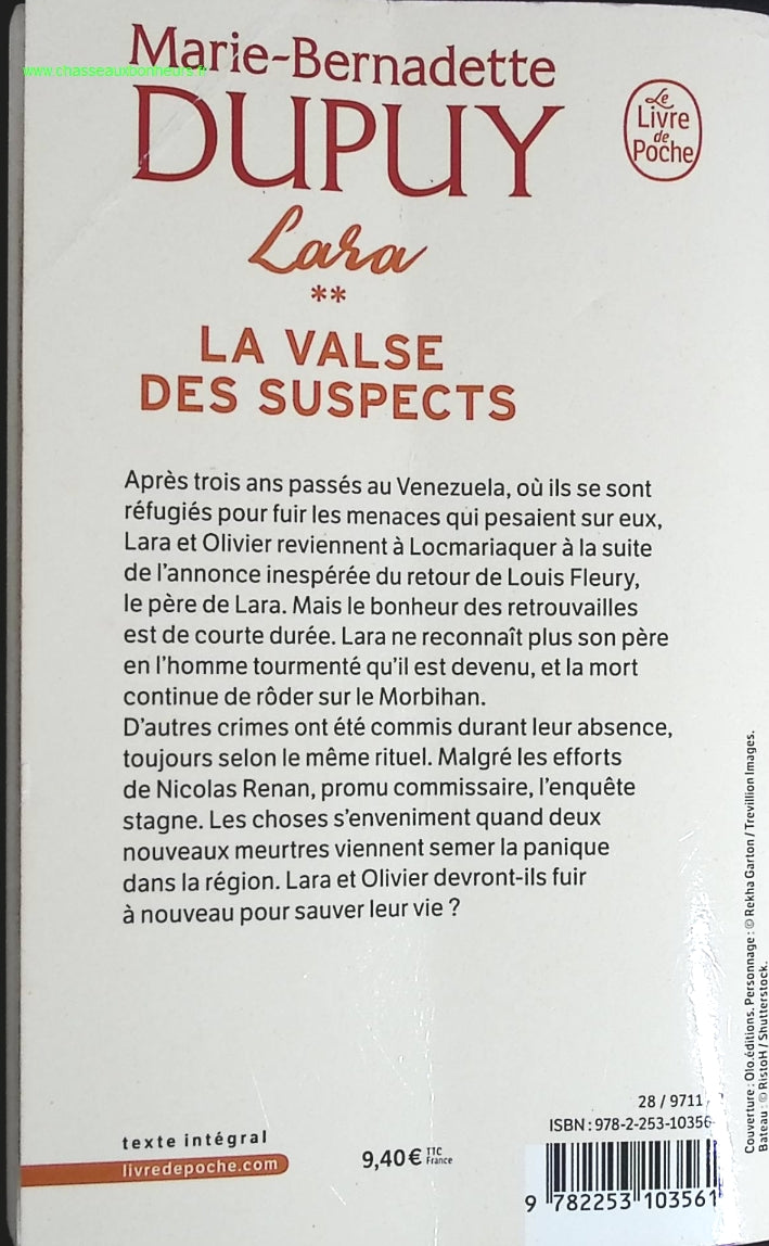 Lara - Tome 2 - La valse des suspects - Marie-Bernadette Dupuy - livre