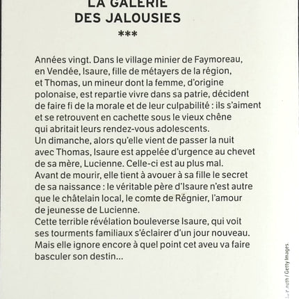 La galerie des jalousies - Tome 3 - Marie-Bernadette Dupuy - livre