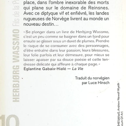 Fils de la providence - Herbjorg Wassmo - livre