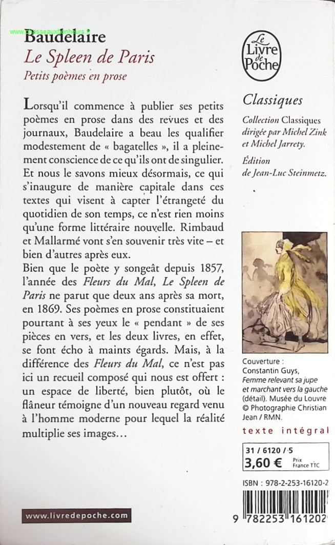 The Spleen of Paris - Short Poems in Prose - Charles Baudelaire - book