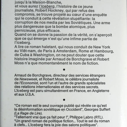 L'iceberg - Robert Moss et Arnaud de Borchgrave - livre