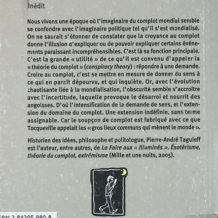 The Imaginary of the Global Conspiracy - Aspects of a Modern Myth - Pierre-André Taguieff - book