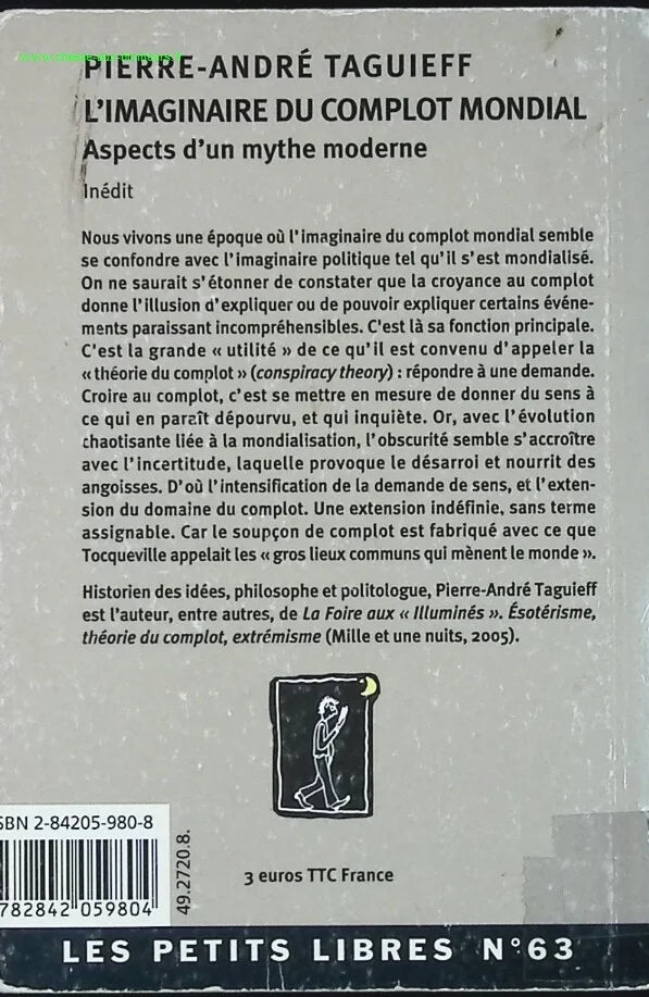 L'imaginaire du complot mondial - Aspects d'un mythe moderne - Pierre-André Taguieff - livre