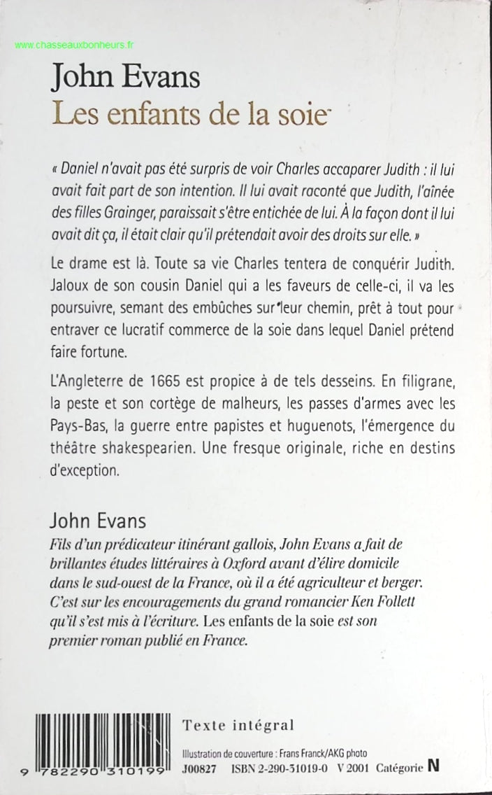 Les enfants de la soie - John Evans - livre