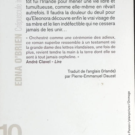 Crépuscule Irlandais - Edna O'Brien - livre