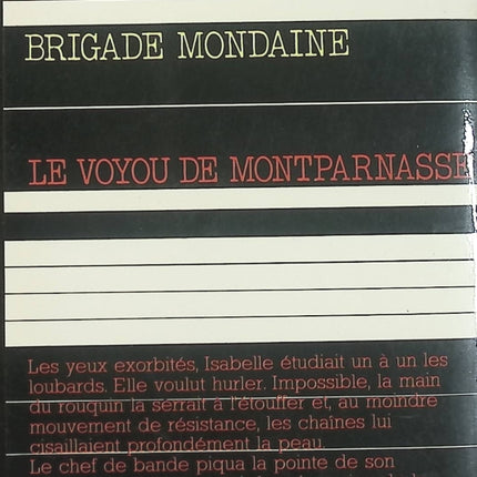 Le Voyou de Montparnasse – Michel Brice – Brigade Mondaine n°19 – Roman policier d'occasion - Livre