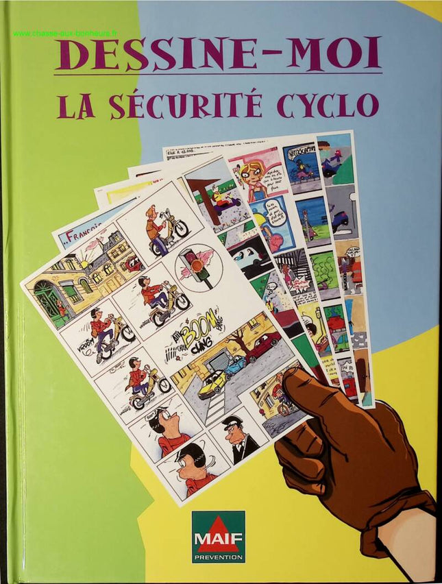 Zeichne mir Fahrradsicherheit - Unfallverhütung - Comicbuch