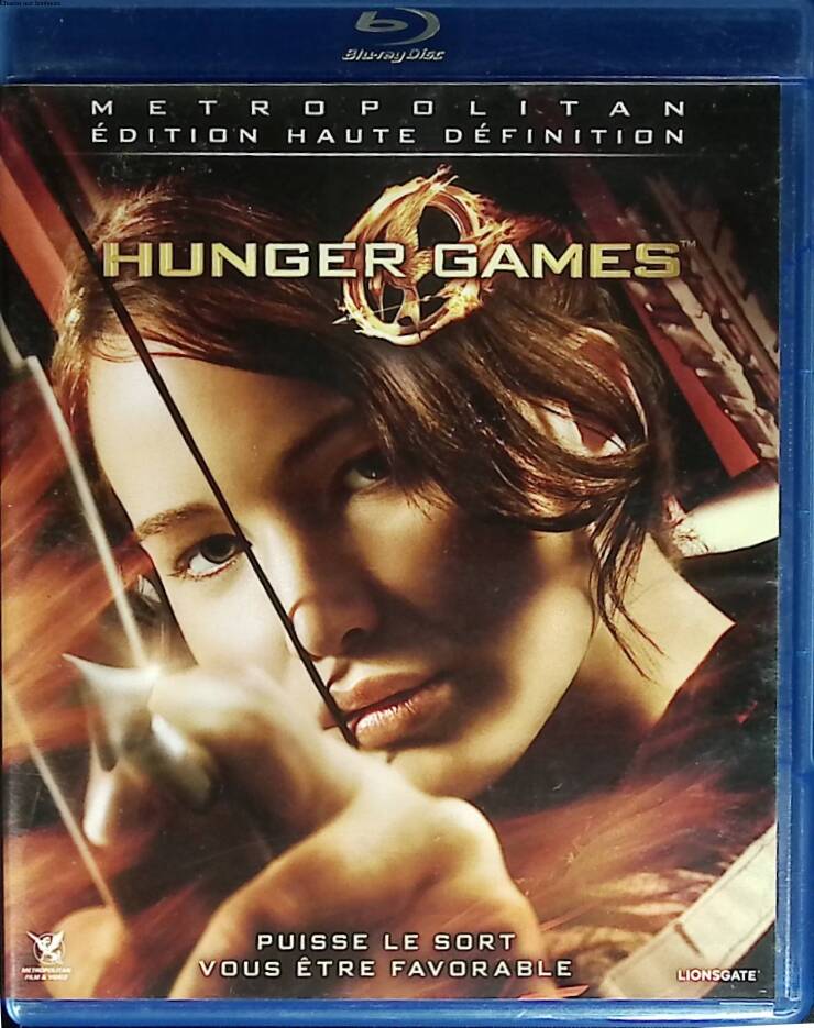 Hunger Games - Jennifer Lawrence - Blu-ray