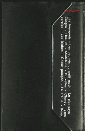 Le plat pays - Jacques Brel - cassette audio k7