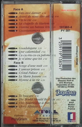 Ses Plus Belles Chansons - Jeane Manson - cassette audio k7