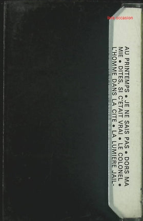 Au printemps - Jacques Brel - cassette audio k7