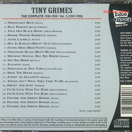 L'intégrale 1944-1950 - Vol. 2 (1947-1950) - Tiny Grimes - CD