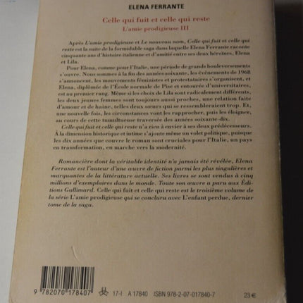 The One Who Flees and the One Who Stays - My Brilliant Friend III - E. Ferrante - book