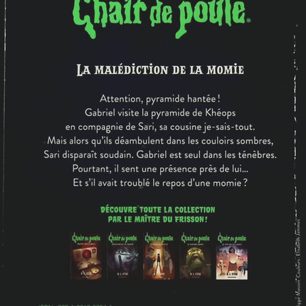 Chair de poule – Tome 1 - La malédiction de la momie - R.L. Stine - livre