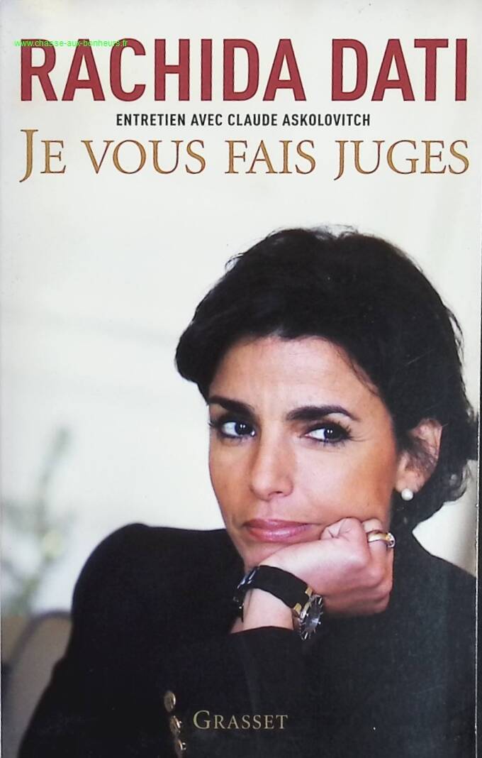 I make you judges - Rachida Dati - book
