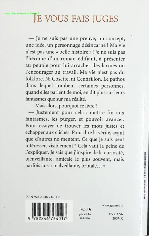 I make you judges - Rachida Dati - book