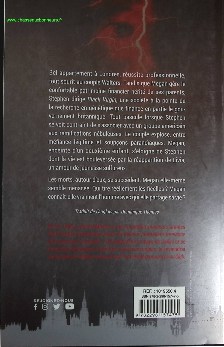 Comme la foudre - Liam McAllister - livre