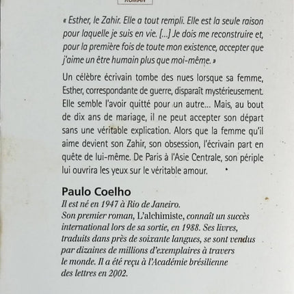 Le Zahir - Paulo Coelho - livre