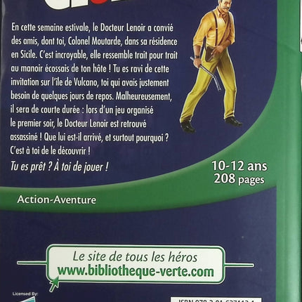 Moutarde et le Clan des Siciliens - Tome 17 - Cluedo - C'est toi le héros - Bibliothèque Verte - livre
