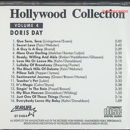 Hollywood collection volume 4 - Doris Day - Artistes Divers - CD