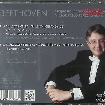 CD Beethoven – Triple Concerto & Piano Concerto N°4 – Ludwig Trio – musique classique orchestrale et de chambre - CD