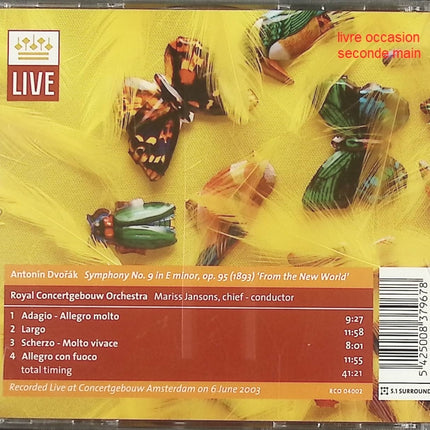 CD musique classique symphonie romantique – Dvořák Symphonie n°9 Du Nouveau Monde – Mariss Jansons Concertgebouw - Compact Discs - CD