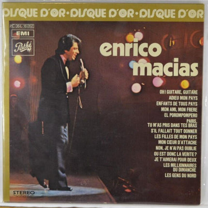 Enrico Macias Goldene Schallplatte - 33 U/min Vinyl-Schallplatte