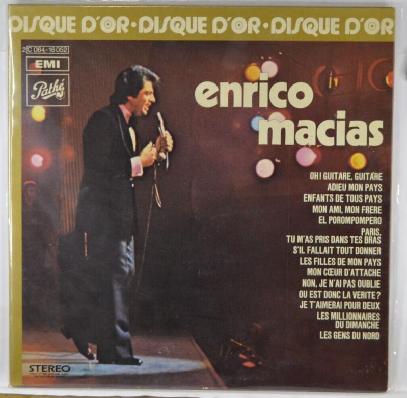 Enrico Macias Goldene Schallplatte - 33 U/min Vinyl-Schallplatte