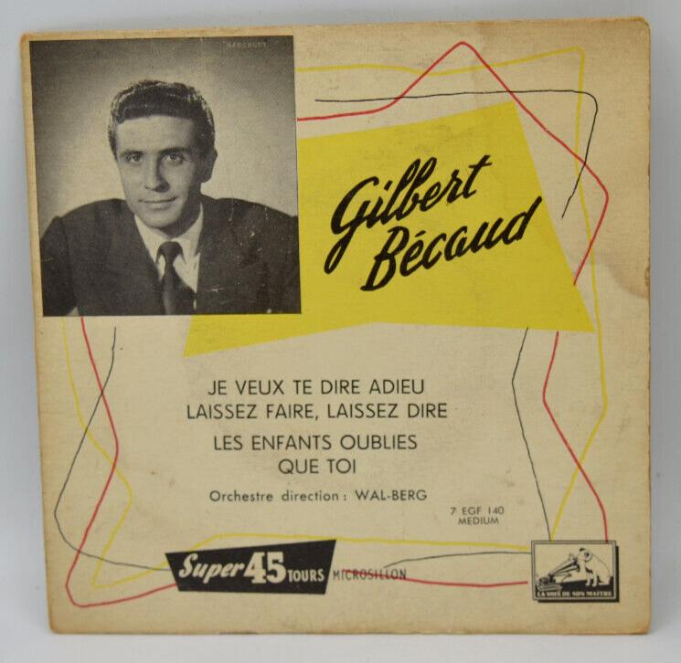 Gilbert Bécaud – Ich möchte mich von dir verabschieden – 45 U/min Vinyl-Schallplatte