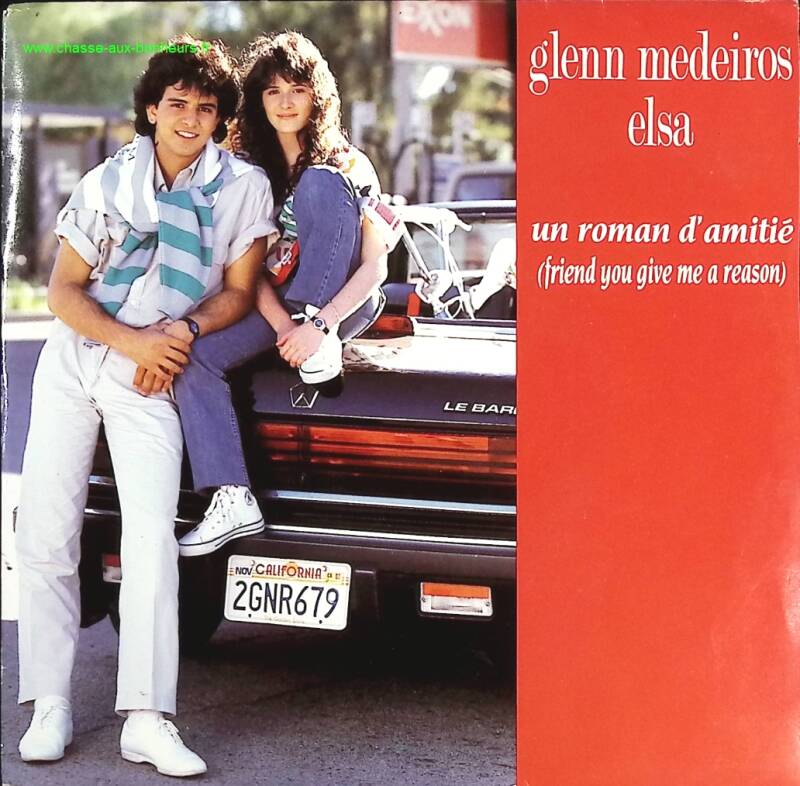 Un Roman D'Amitié - Glenn Medeiros Elsa - disque vinyle 45 tours